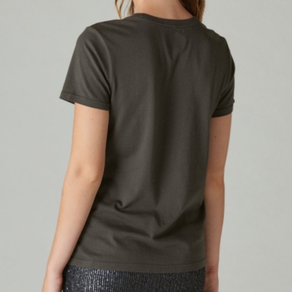 LUCKY BRAND - Bowie Sparkle Classic Short Sleeve Crew Neck Graphic Tee - Large - Picture 3 of 9